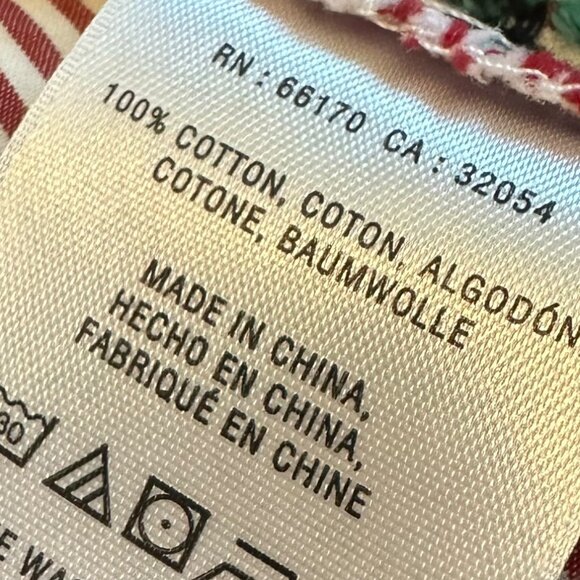 Maeve Anthropologie Red Stripe A-Line Dress Bathing Beauty Print Size 8 Women's - Picture 7 of 11